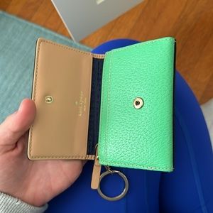 Kate Spade Green Key & Card Holder